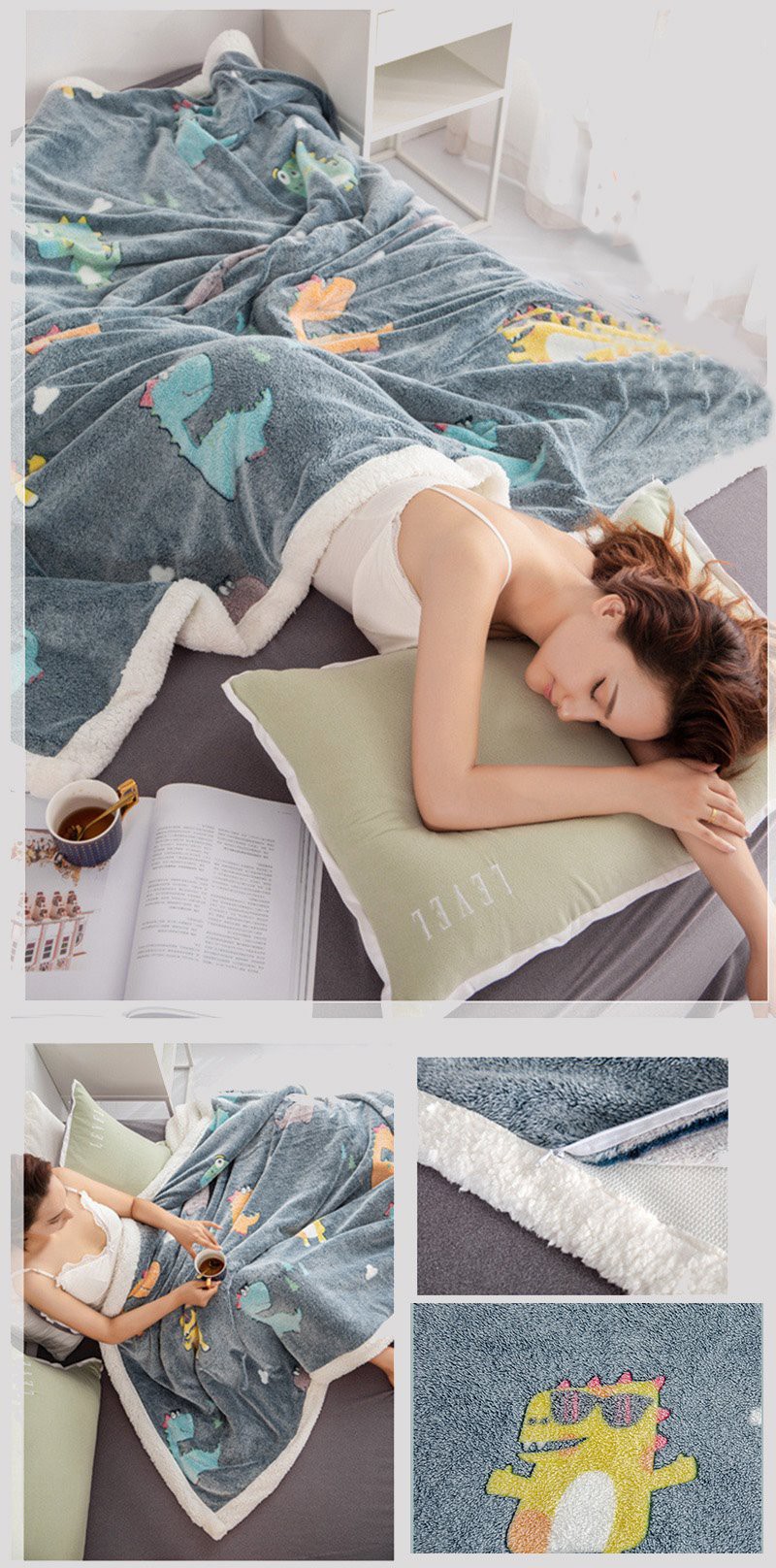 sherpa fleece throw.